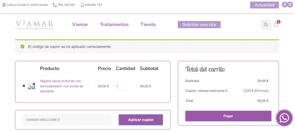 Uso cupon